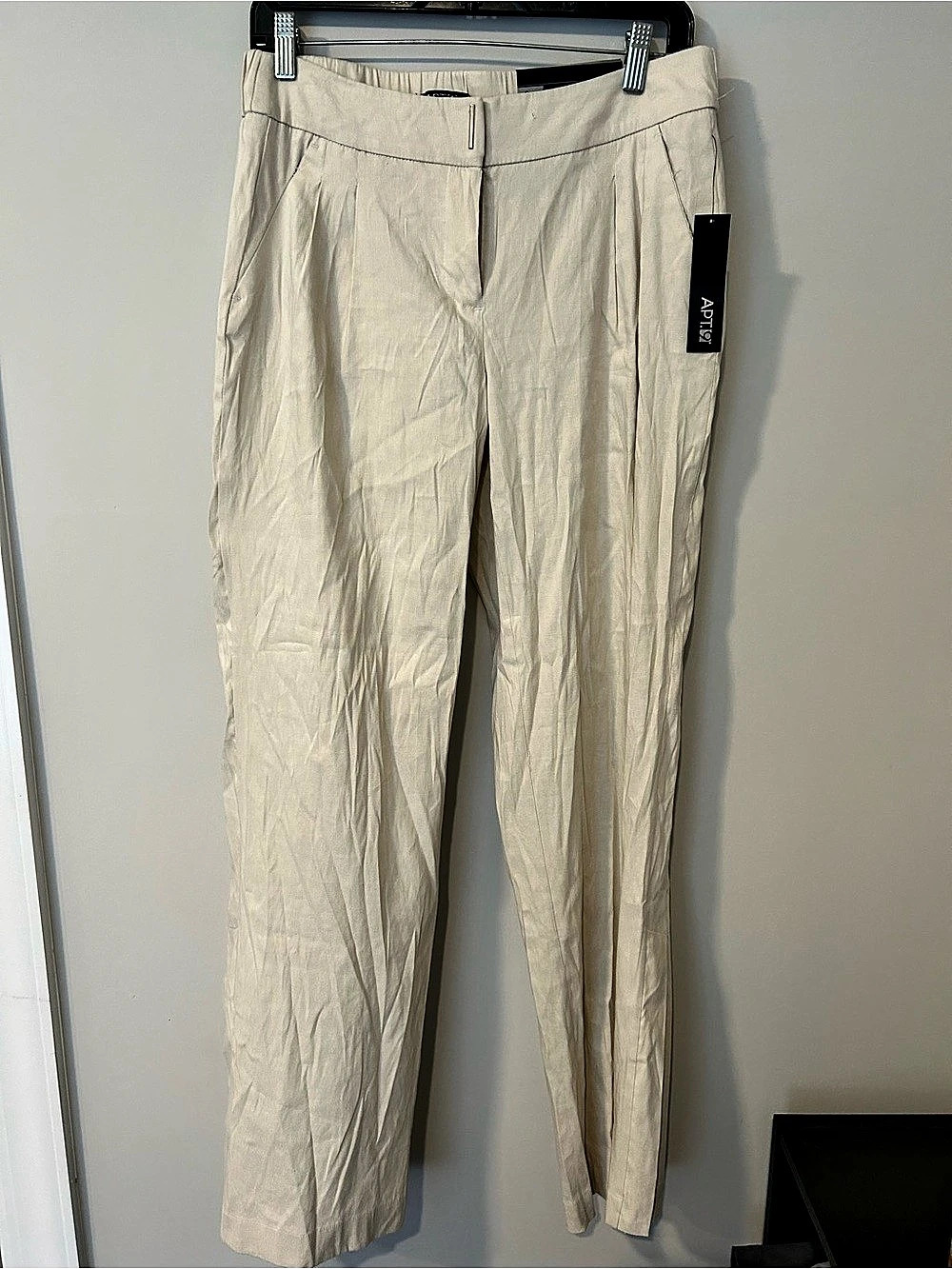 APT. 9  Linen Straight Leg Pants Size 8 NWT